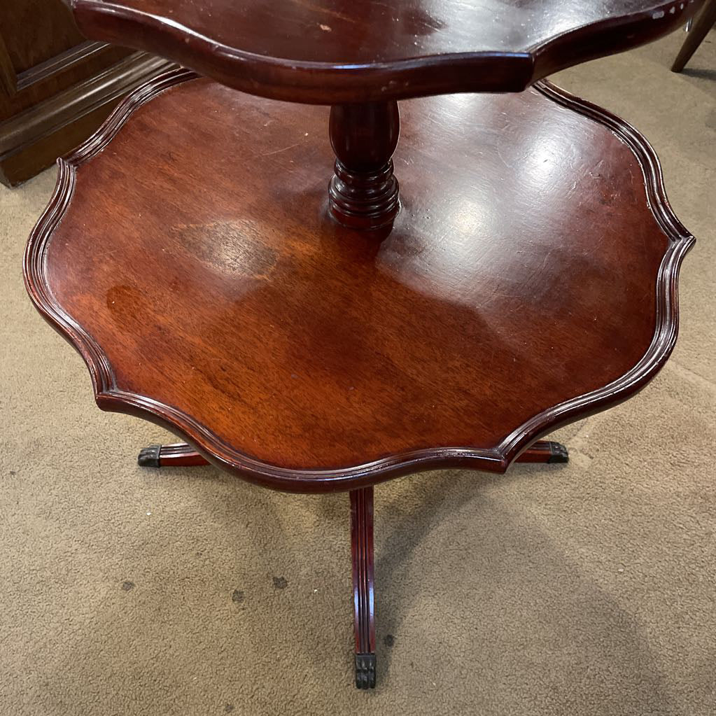 3 Tier Mahogany Side Table
