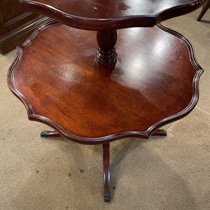 3 Tier Mahogany Side Table