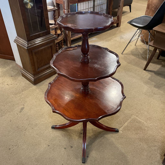3 Tier Mahogany Side Table