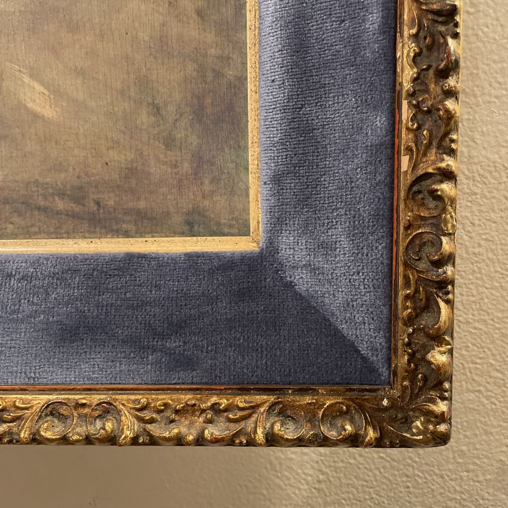 Renoir "Madame Henriot" in Blue Velvet Frame