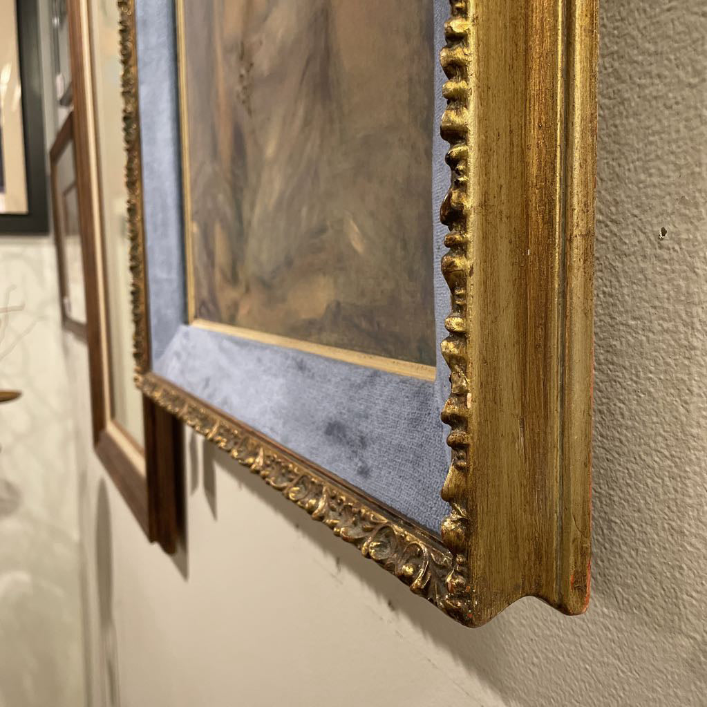 Renoir "Madame Henriot" in Blue Velvet Frame