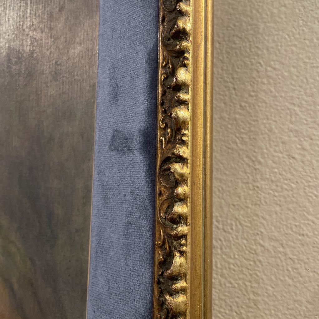 Renoir "Madame Henriot" in Blue Velvet Frame