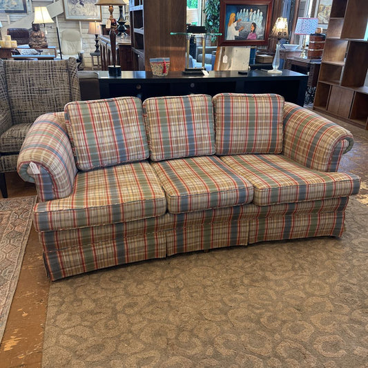 Funky Plaid Sofa U LOVESEATS