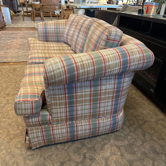 Funky Plaid Sofa U LOVESEATS