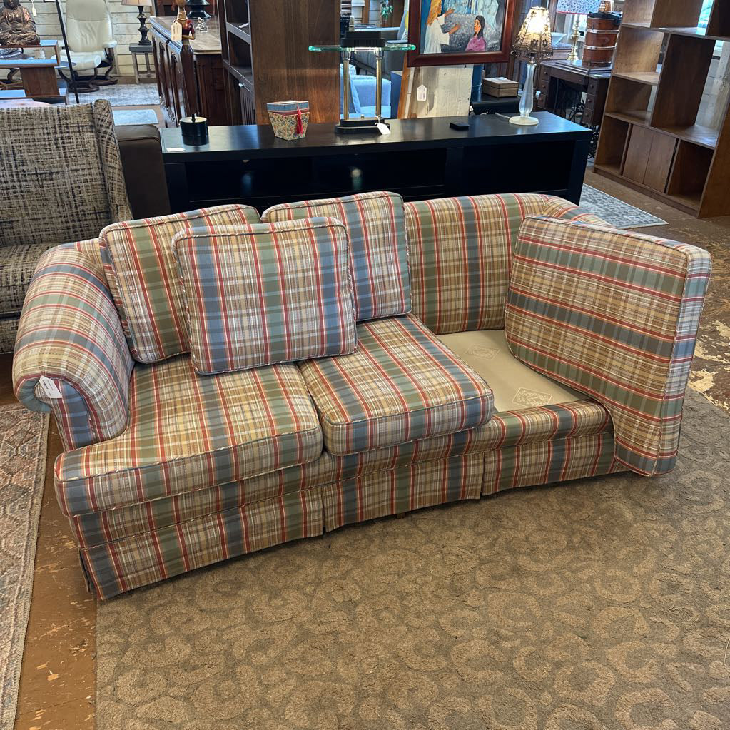 Funky Plaid Sofa U LOVESEATS