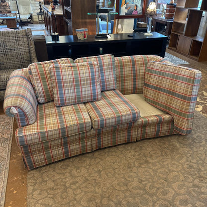 Funky Plaid Sofa U LOVESEATS
