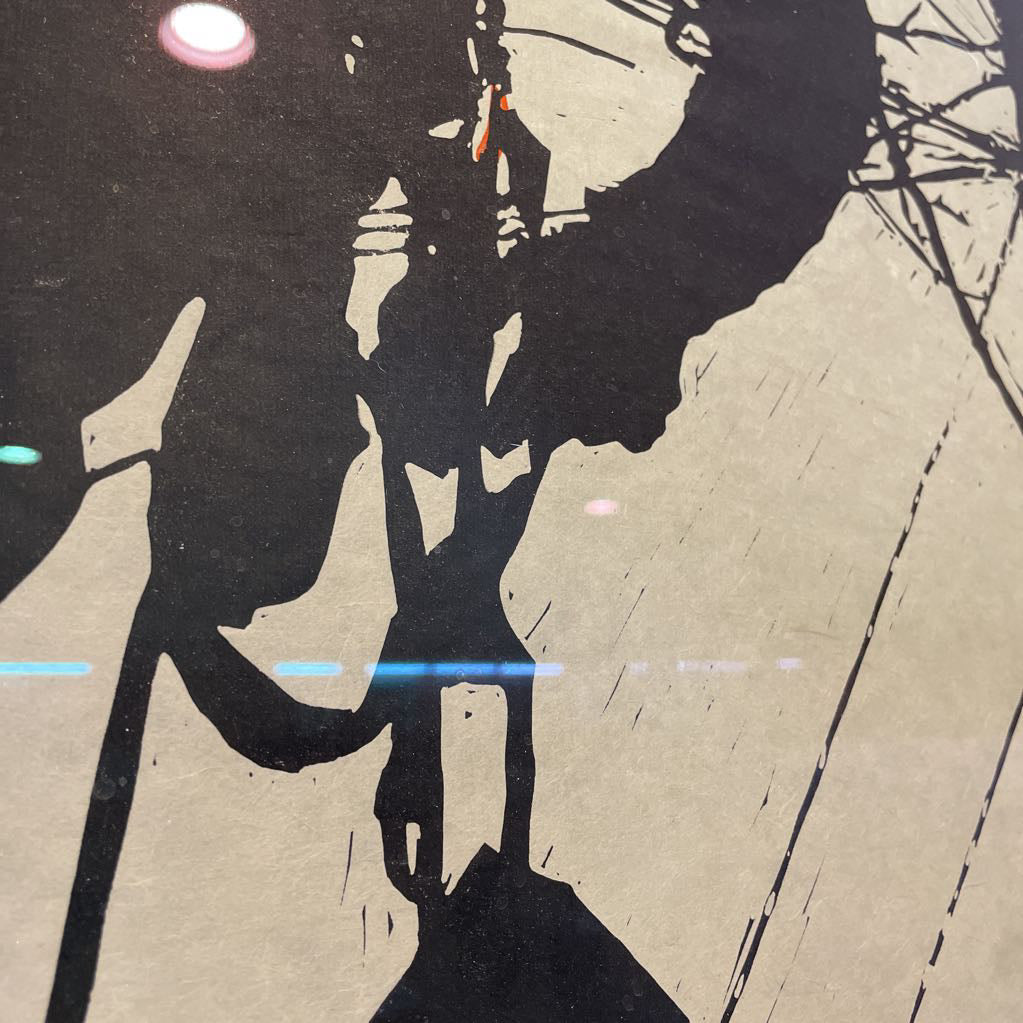 Lineman at Work on Power Pole Art ART