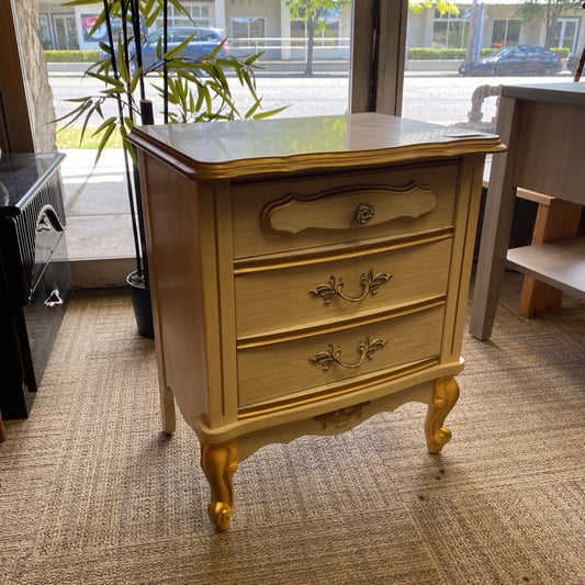 French Provincial Style Nightstand C SIDE TABLES