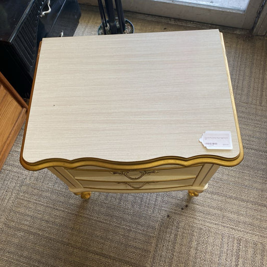 French Provincial Style Nightstand C SIDE TABLES