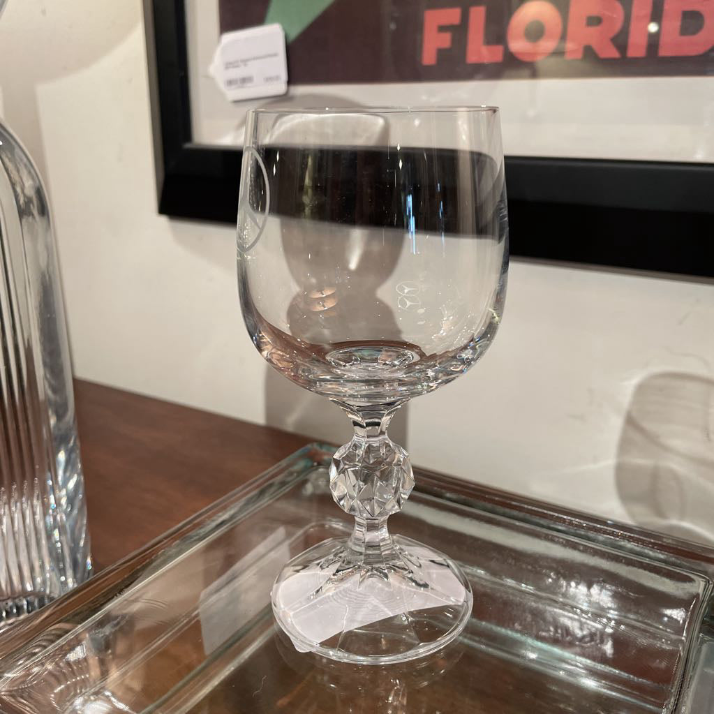 Mercedes Logo Pedestal Crystal Glass UNIQUE FINDS