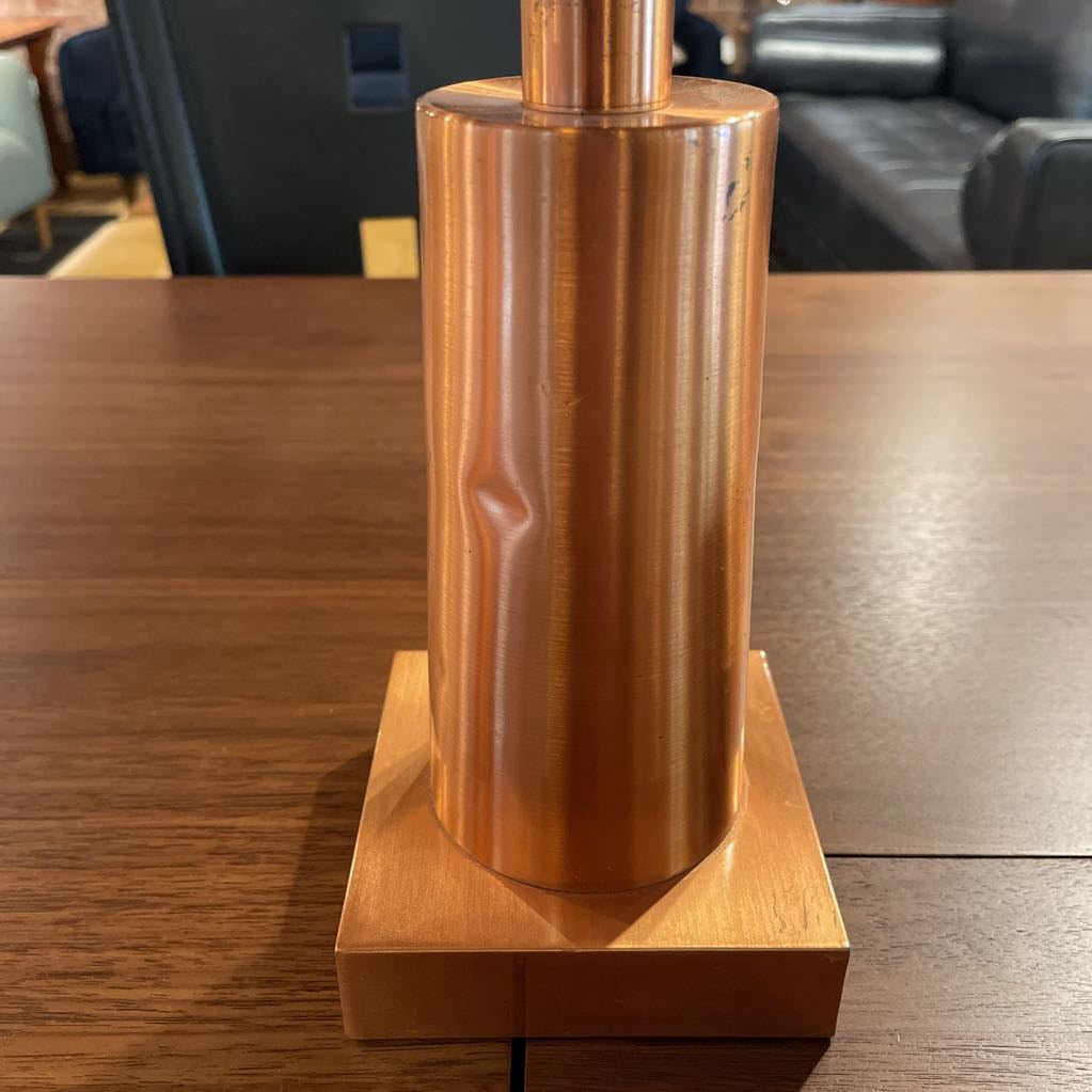 Copper Deco-Inspired Candlestick SET OF 2--AS IS UNIQUE FINDS