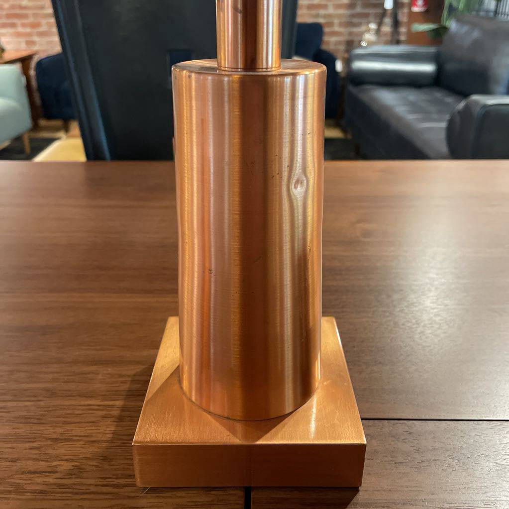 Copper Deco-Inspired Candlestick SET OF 2--AS IS UNIQUE FINDS