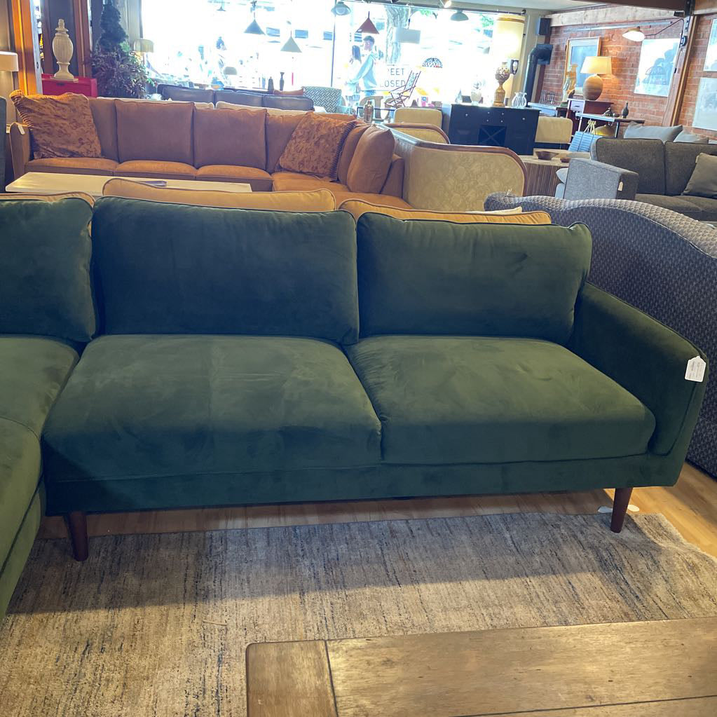 Egersund Moss Green LAF Chaise Sectional
