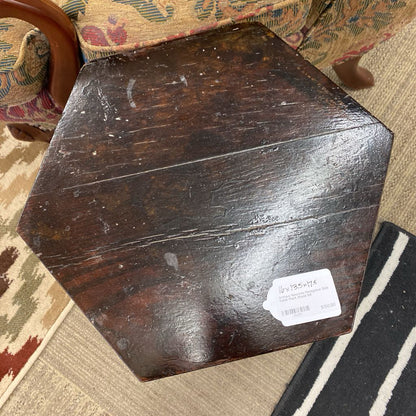 Antique Nouveau Hexagonal Side Table Plant Stand UNIQUE FINDS
