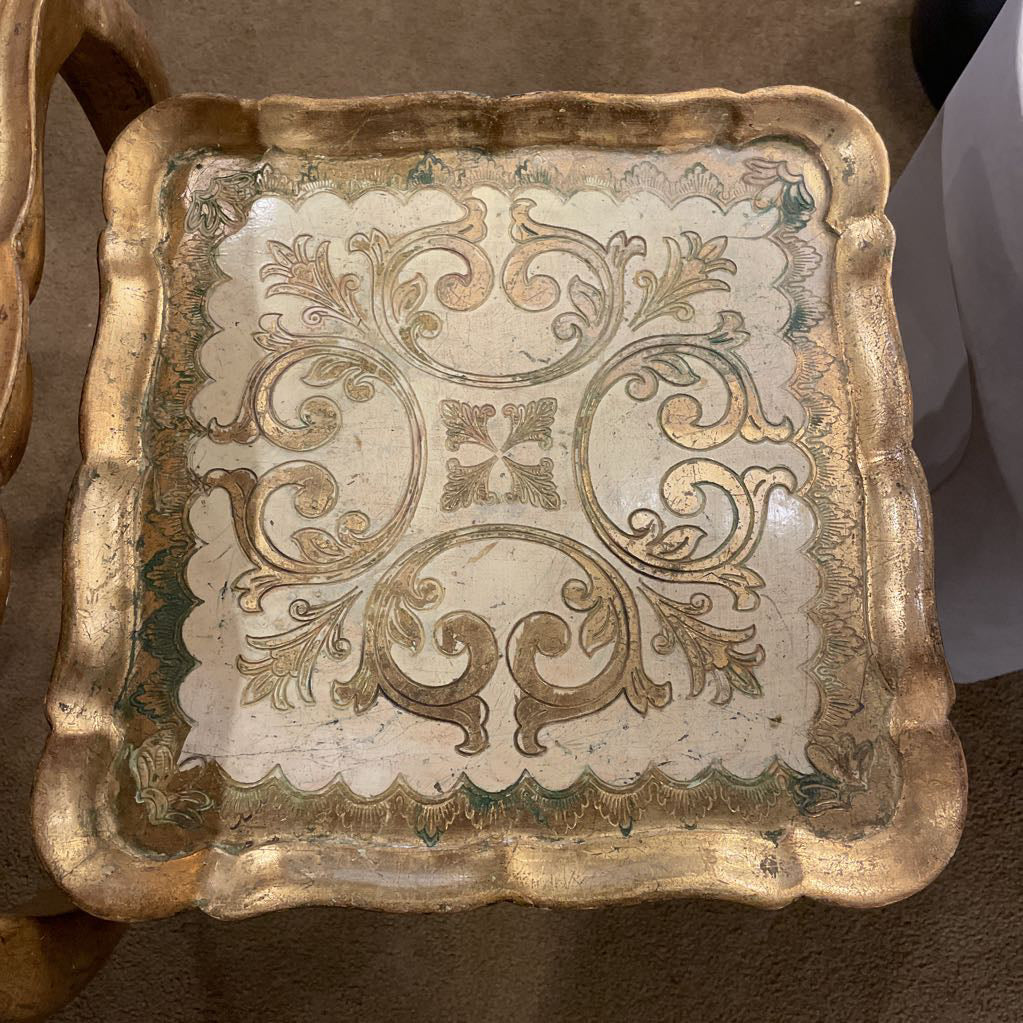 1960's Italian Golden Nesting Tables (set of 3)