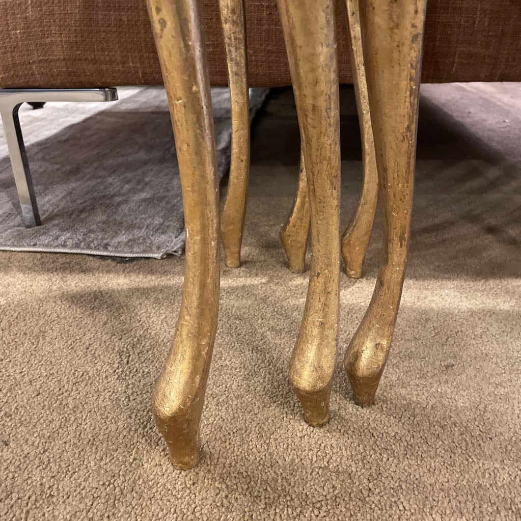 1960's Italian Golden Nesting Tables (set of 3)