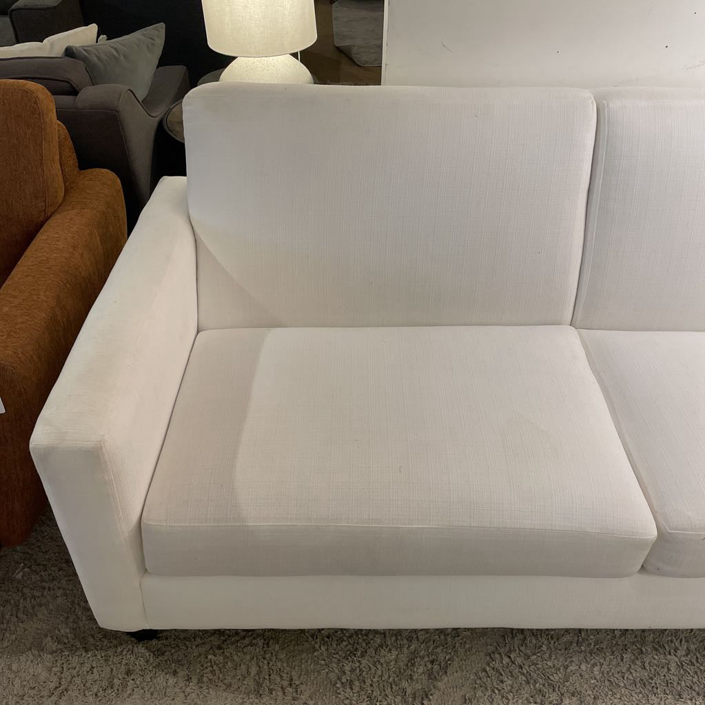 White 2 Seat Loveseat U LOVESEATS
