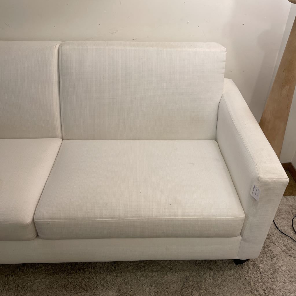 White 2 Seat Loveseat U LOVESEATS