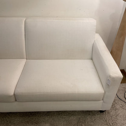 White 2 Seat Loveseat U LOVESEATS