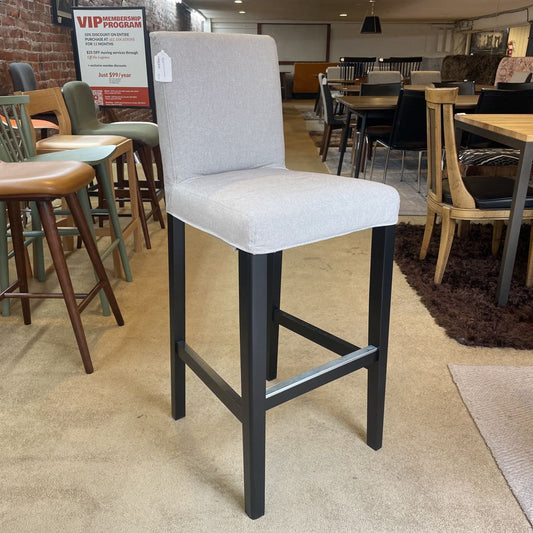 Grey Counter Stool with Black Legs