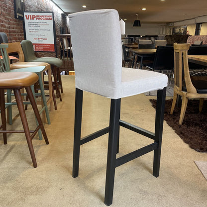 Grey Counter Stool with Black Legs