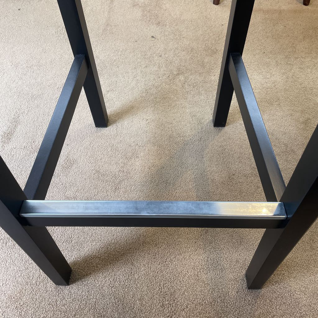 Grey Counter Stool with Black Legs