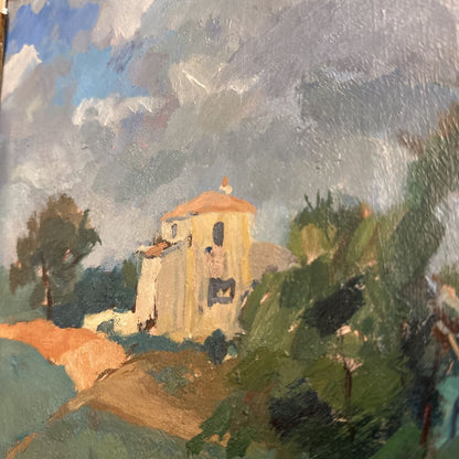 Renard "Mon Repos" Antique Oil Painting