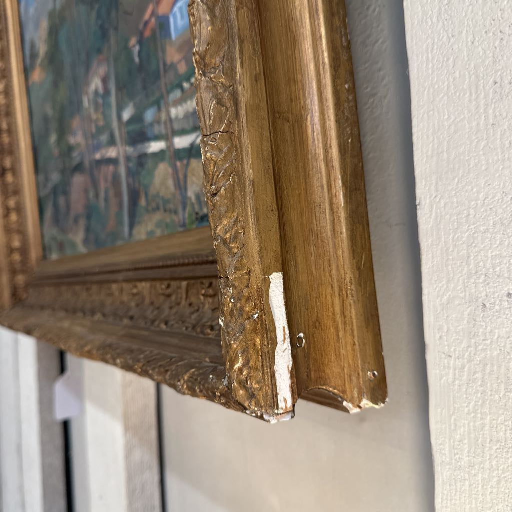 Renard "Mon Repos" Antique Oil Painting