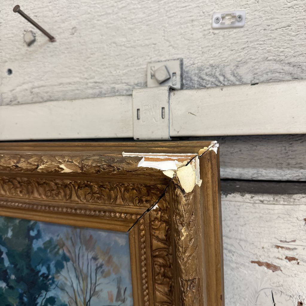 Renard "Mon Repos" Antique Oil Painting