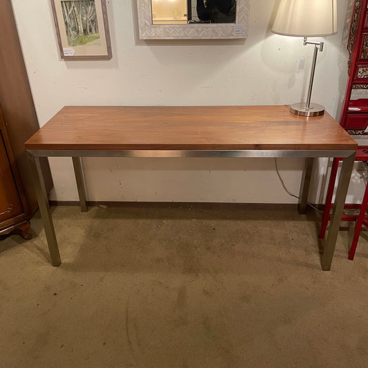 Room & Board Black Walnut and Steel Desk C DESKS