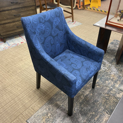 Two Tone Blue Paisley AccentChair U ACCENT CHAIRS