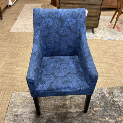 Two Tone Blue Paisley AccentChair U ACCENT CHAIRS