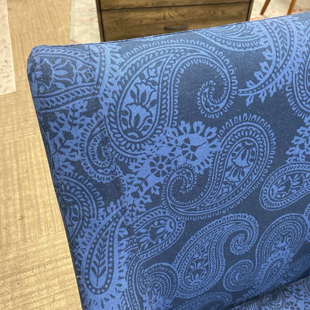 Two Tone Blue Paisley AccentChair U ACCENT CHAIRS