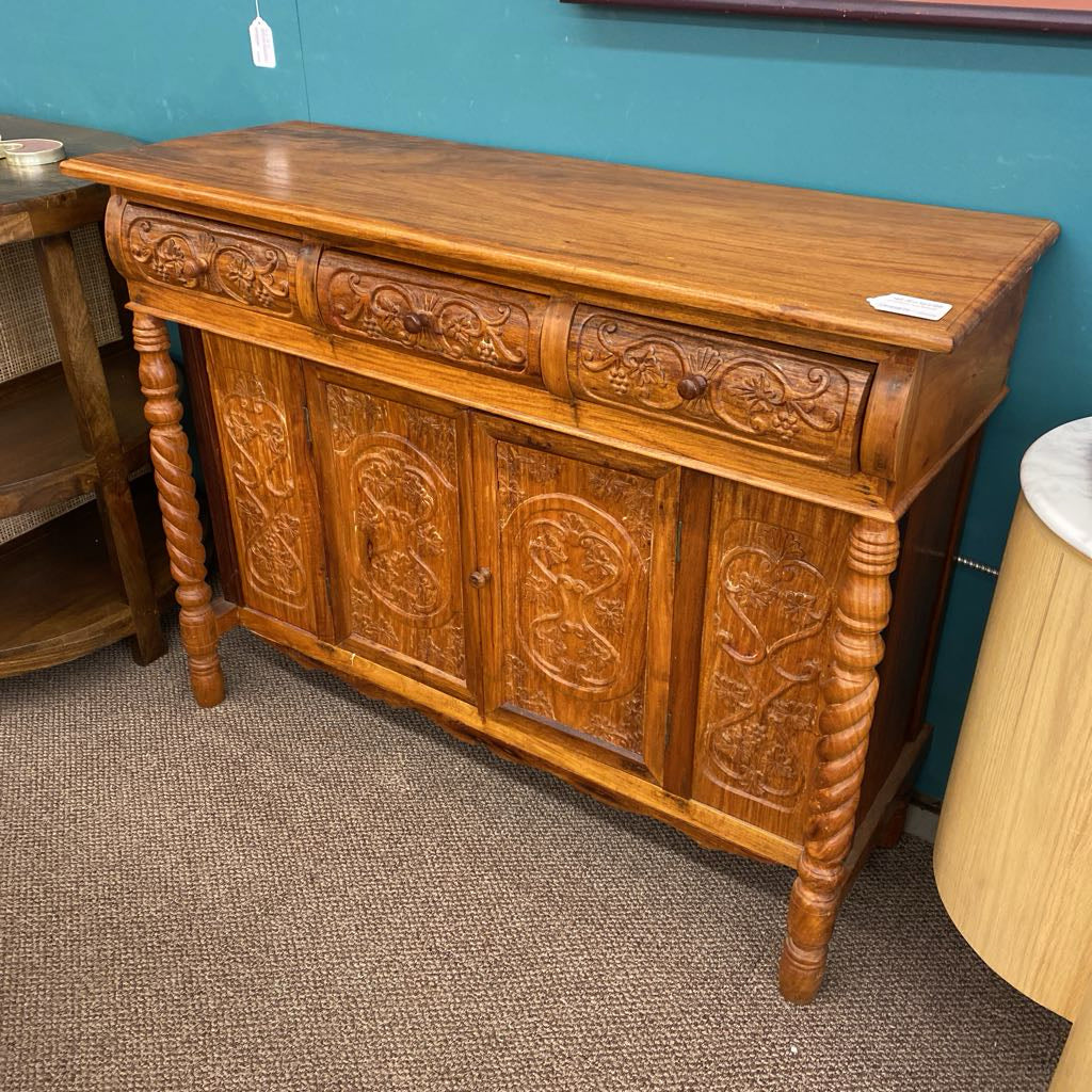 Carved Barley Twist Buffet C SIDEBOARDS