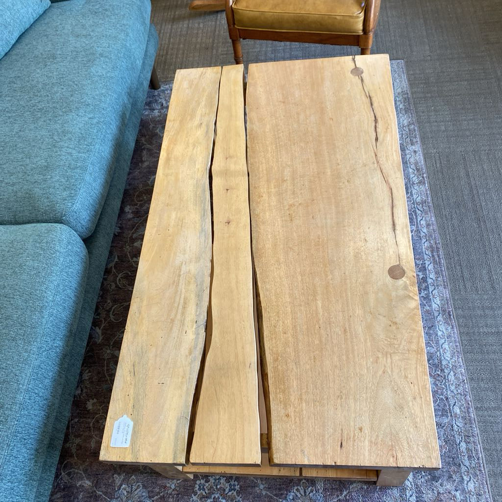 TROPICAL SALVAGE Live Edge Coffee Table C COFFEE TABLES