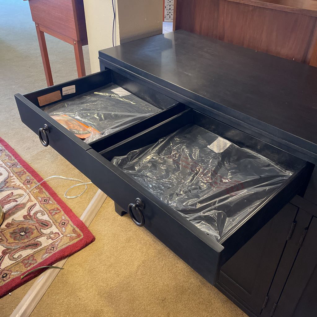 Ebony Lexington Newport Bayside 4 Door Credenza C CABINETS