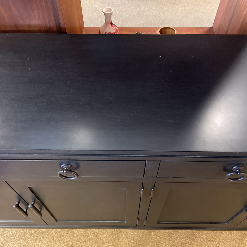 Ebony Lexington Newport Bayside 4 Door Credenza C CABINETS
