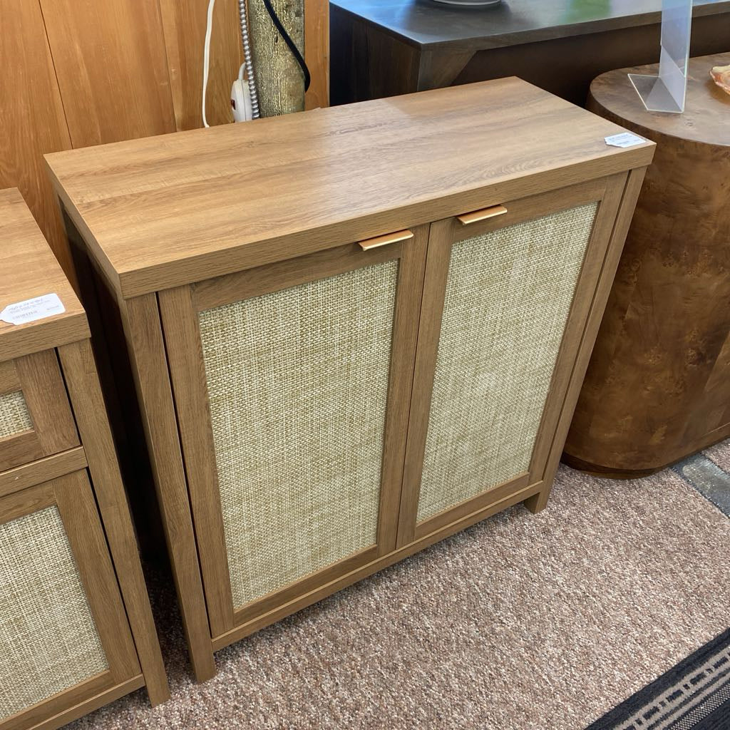 Woven Rattan Two Door Cabinet C CABINETS