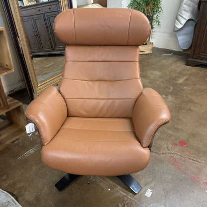 Zulia Terracotta Leather Accent Chair U ACCENT CHAIRS