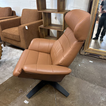 Zulia Terracotta Leather Accent Chair U ACCENT CHAIRS