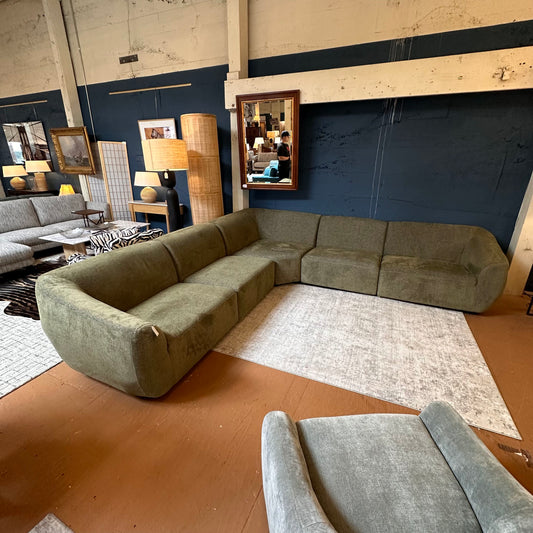 Eliza Olive Sectional - AS IS