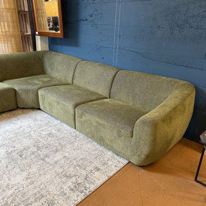 Eliza Olive Sectional - AS IS