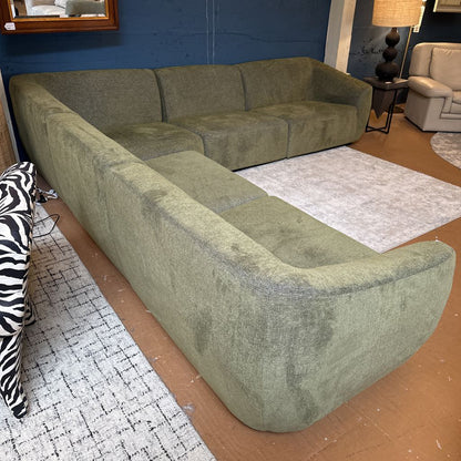 Eliza Olive Sectional - AS IS