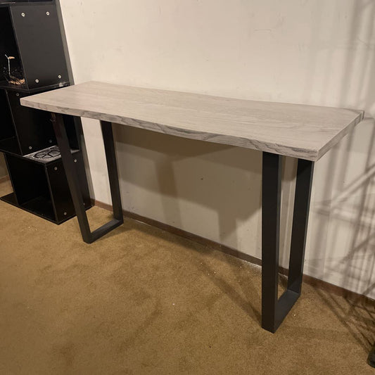 Gray Live Edge Console Table C CONSOLE TABLES