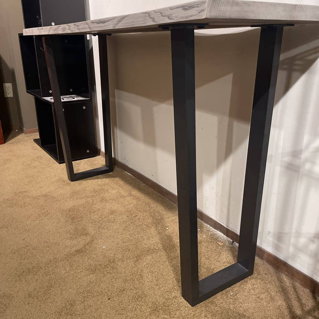 Gray Live Edge Console Table C CONSOLE TABLES