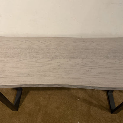 Gray Live Edge Console Table C CONSOLE TABLES
