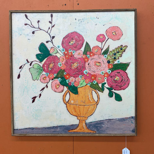 Contemporary Floral Still Life Canvas ART