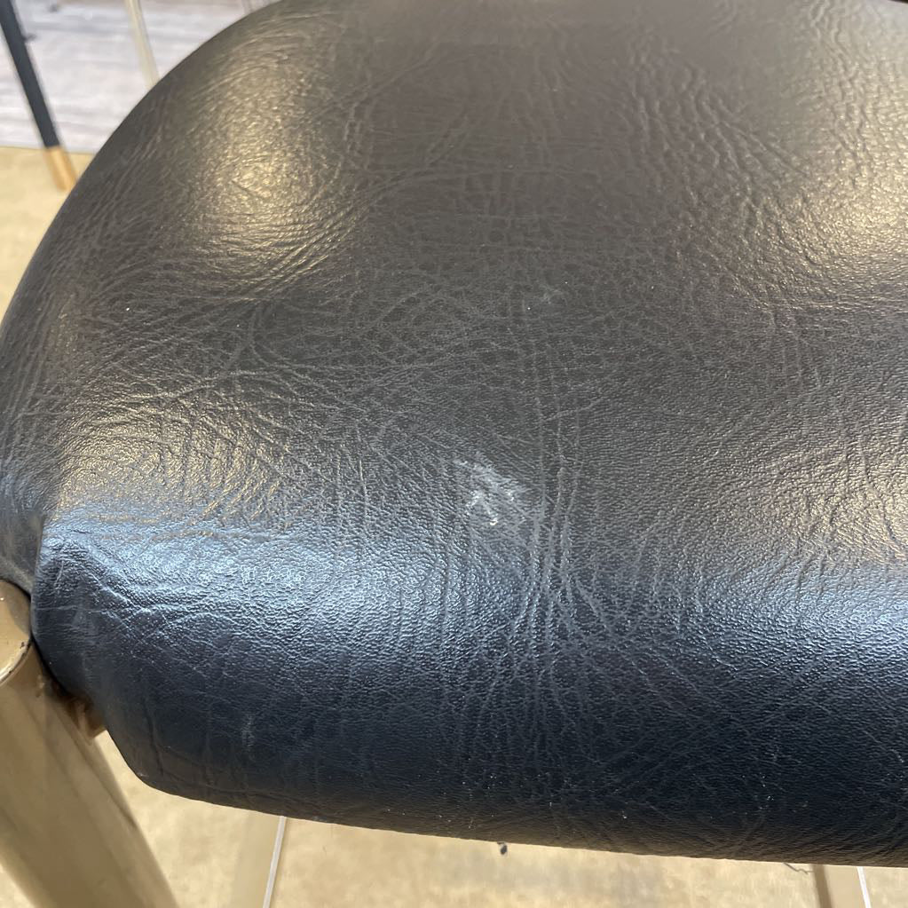 Chunk Vinyl Seat Metal Leg Stool C STOOLS