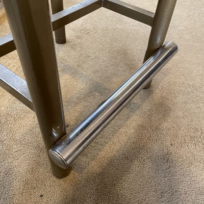 Chunk Vinyl Seat Metal Leg Stool C STOOLS