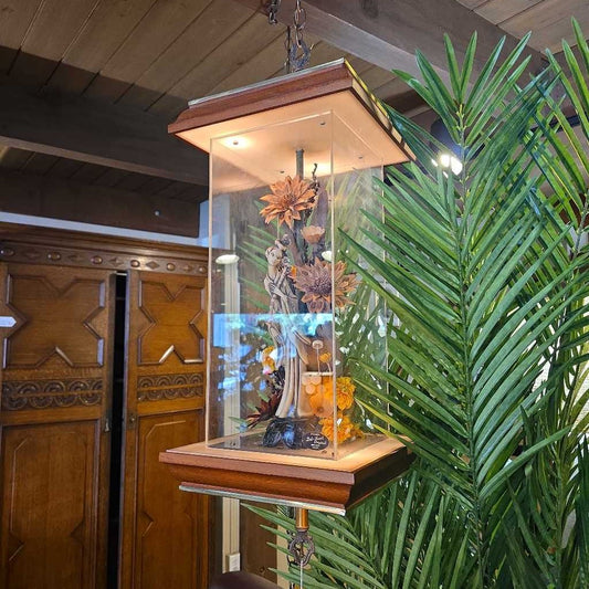 MC Floral and Sculptured Swag Lamp AS IS LAMPS